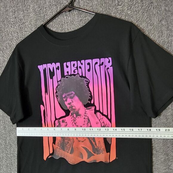 Jimi Hendrix T-Shirt Mens M Black Short Sleeve Psychedelic Drippy Graphic Tee - Picture 5 of 8